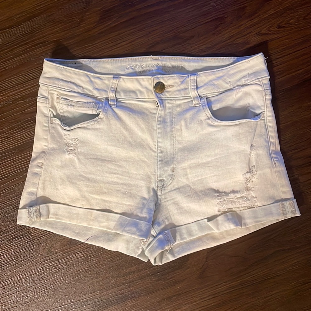 AEO Distressed Denim Shorts